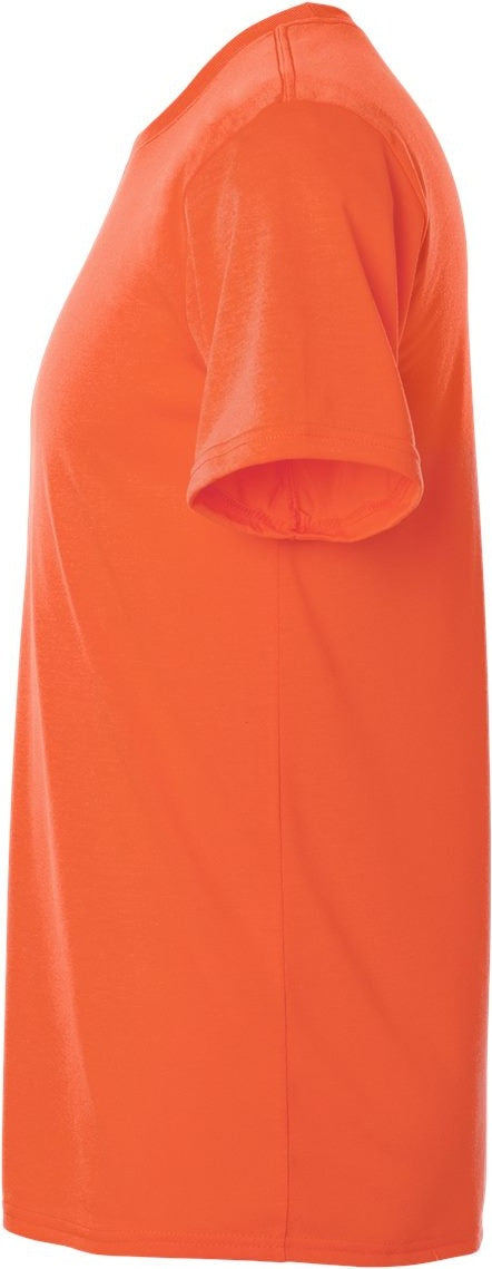 Left View of Orange Performance® T-Shirt - 42000