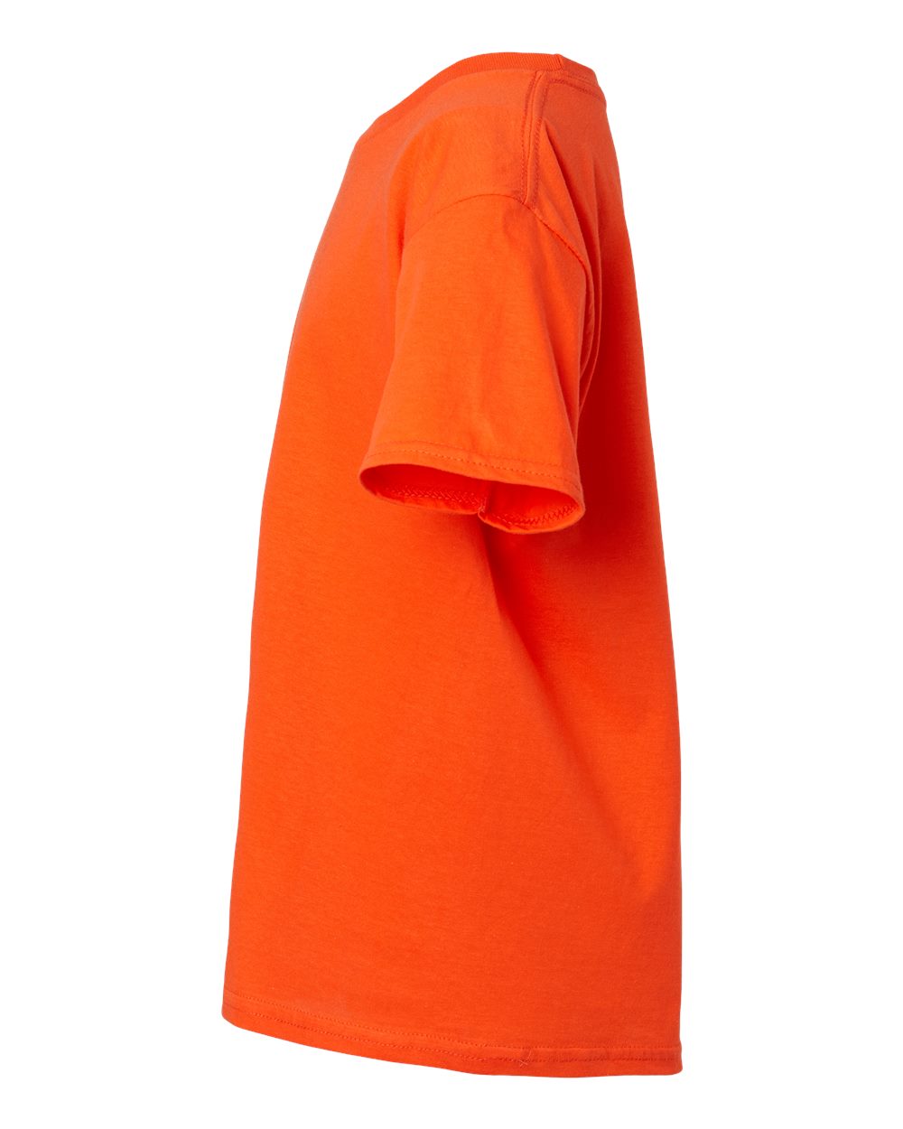 Left View of Orange Softstyle® Youth T-Shirt - 64000B