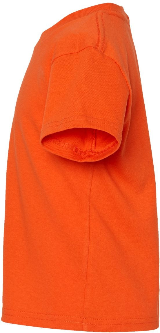 Left View of Orange Toddler Cotton Jersey Tee - 3301T