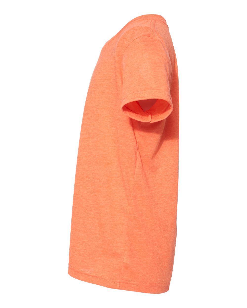 Left View of Orange Triblend Youth Triblend Tee - 3413Y