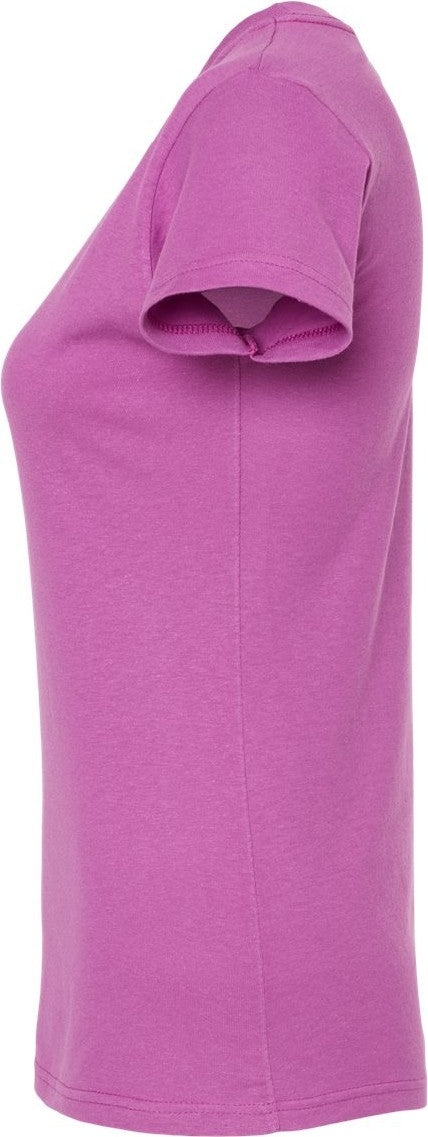 Left View of Orchid Women's Fine Jersey Slim Fit T-Shirt - 213