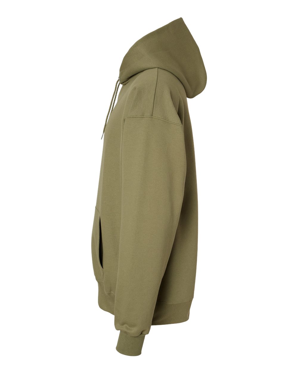 Left View of Oregano Ultimate Cotton® Hooded Sweatshirt - F170