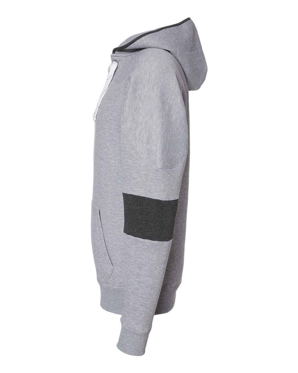 Left View of Oxford Sport Lace Colorblocked Fleece Hooded Sweatshirt - 8832