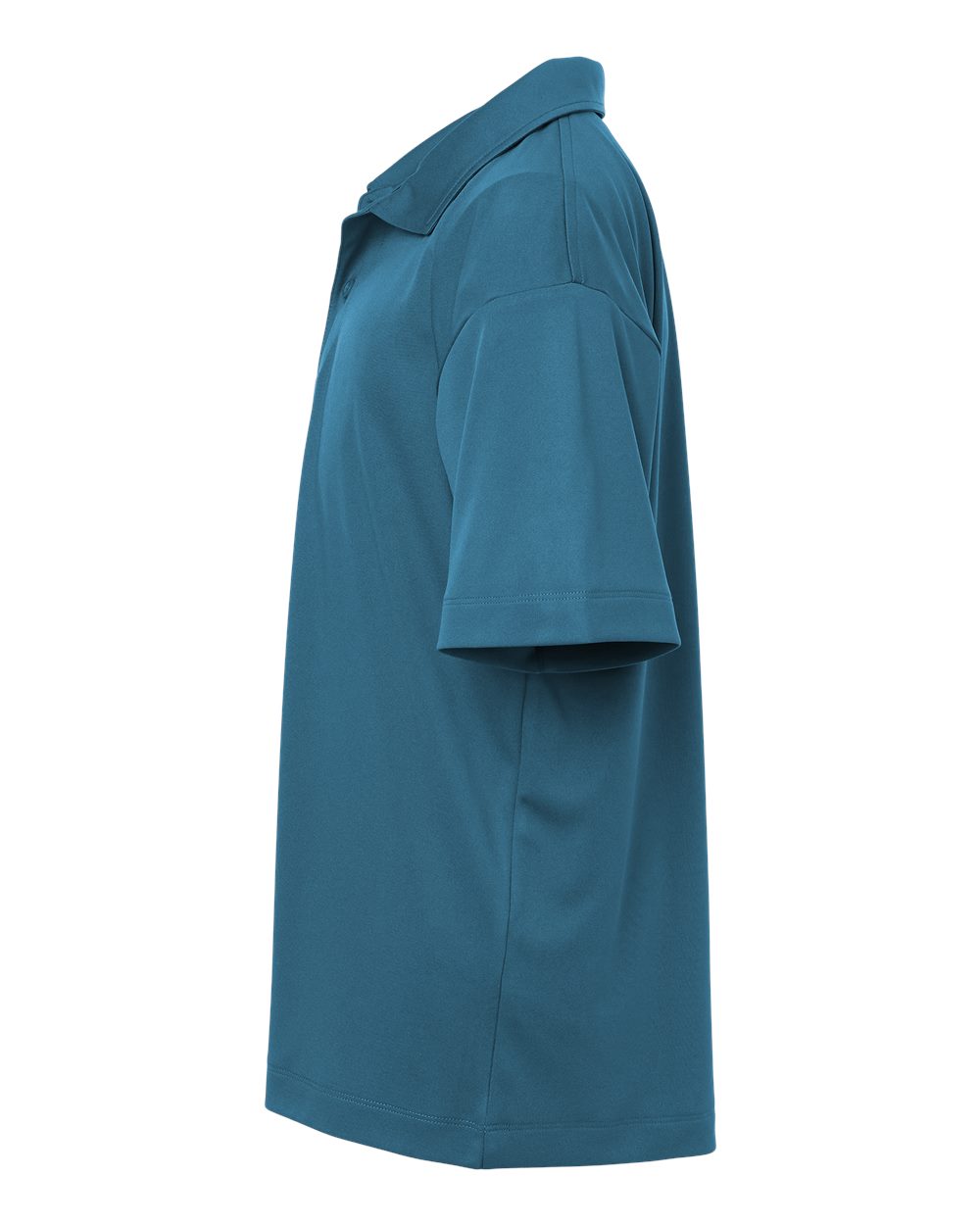 Left View of Pacific Blue Pro-Lock Youth Performance Polo - 41800Y