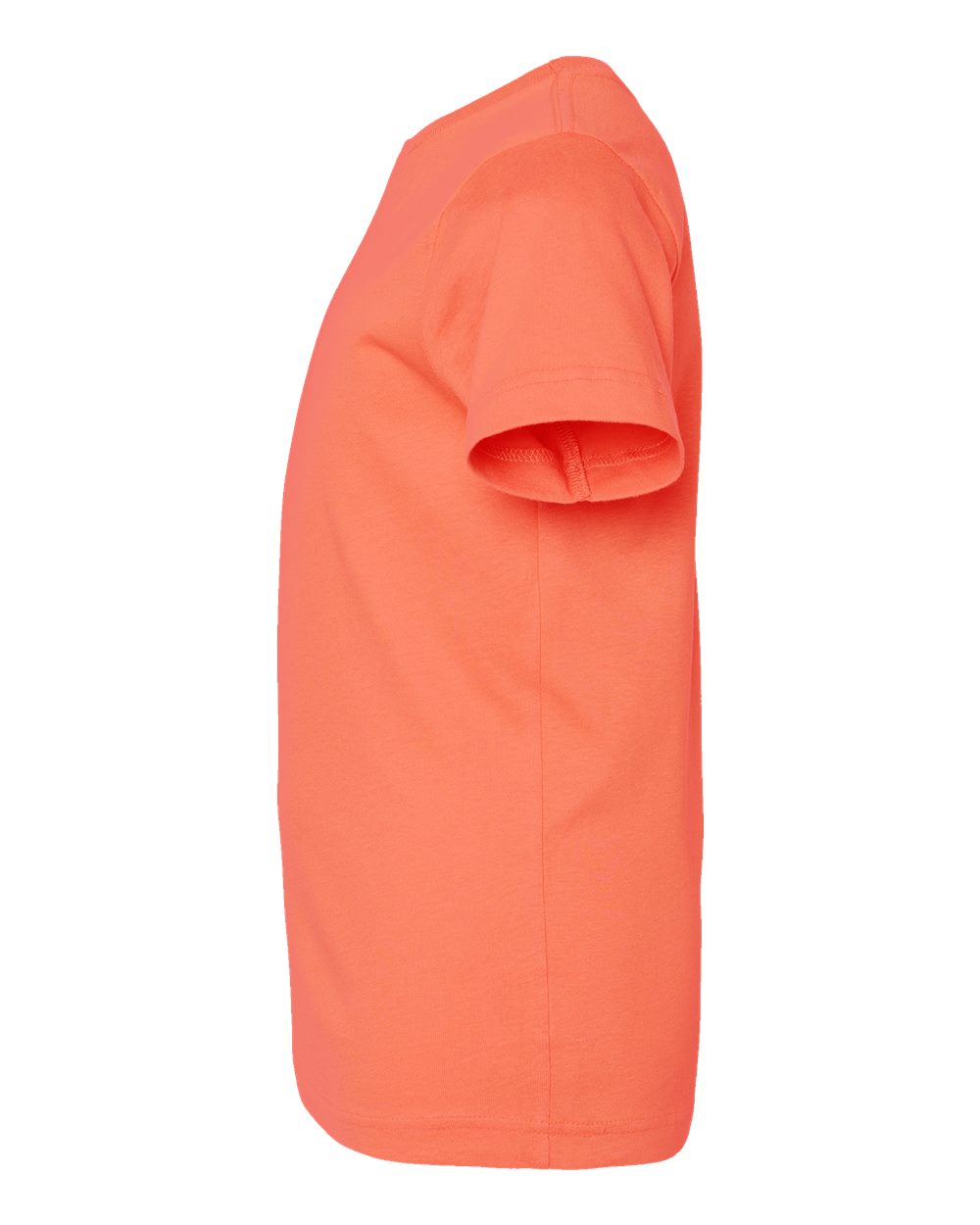 Left View of Papaya Youth Fine Jersey Tee - 6101