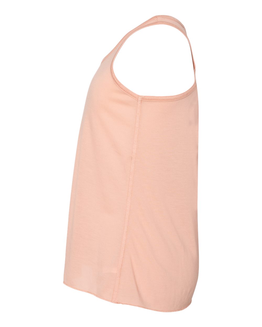Left View of Peach Youth Flowy Racerback Tank - 8800Y