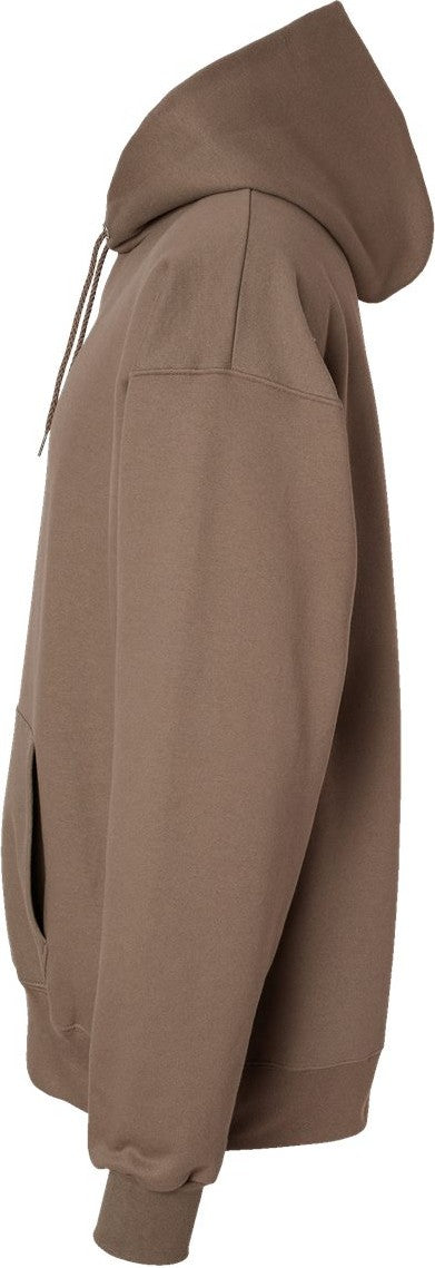 Left View of Pebble Ultimate Cotton® Hooded Sweatshirt - F170