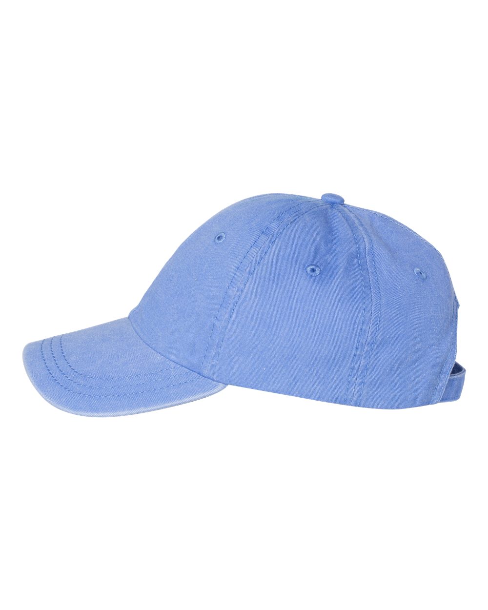 Left View of Periwinkle Pigment-Dyed Cap - SP500