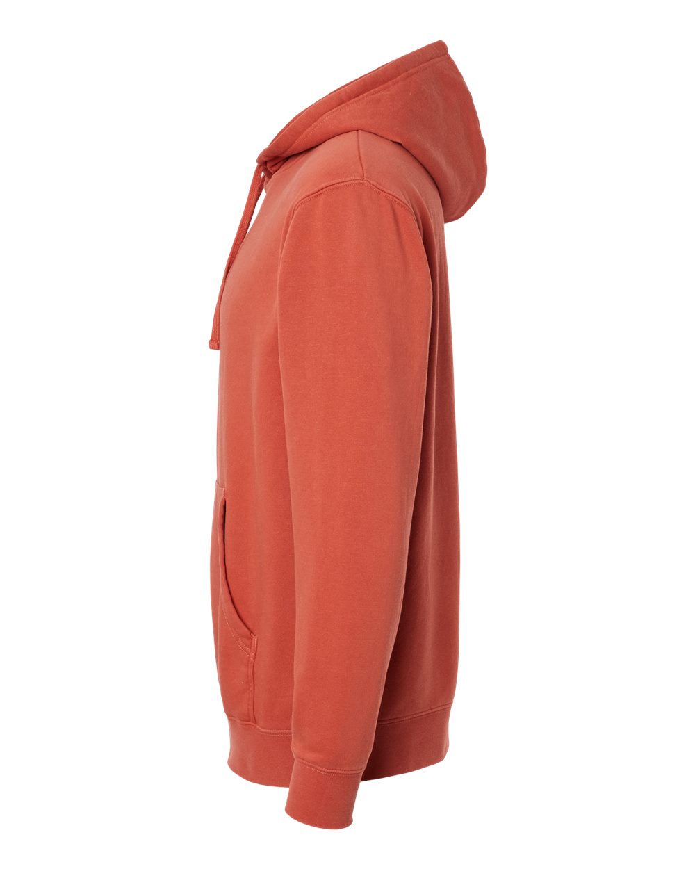 Left View of Pigment Amber Midweight Pigment-Dyed Hooded Sweatshirt - PRM4500
