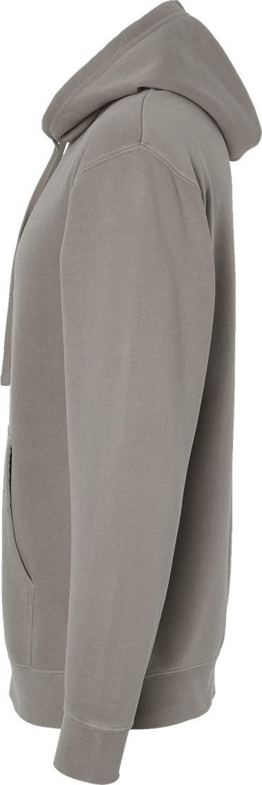 Left View of Pigment Cement Midweight Pigment-Dyed Hooded Sweatshirt - PRM4500