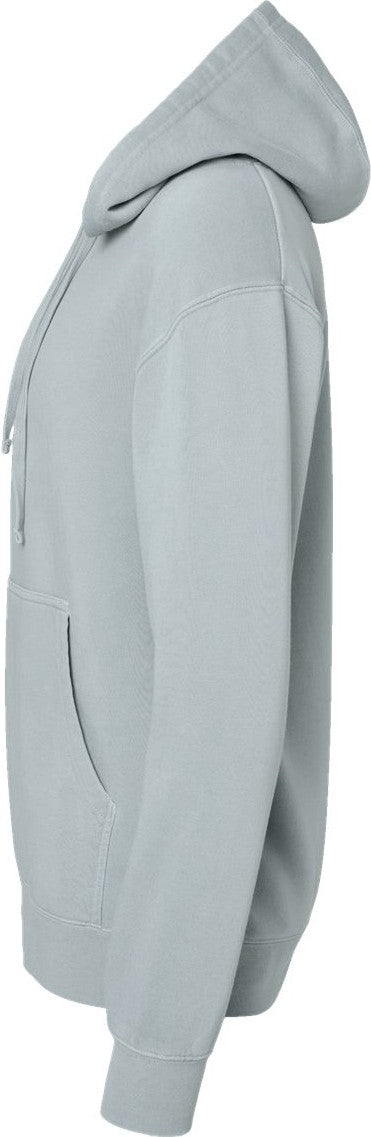 Left View of Pigment Sage Midweight Pigment-Dyed Hooded Sweatshirt - PRM4500
