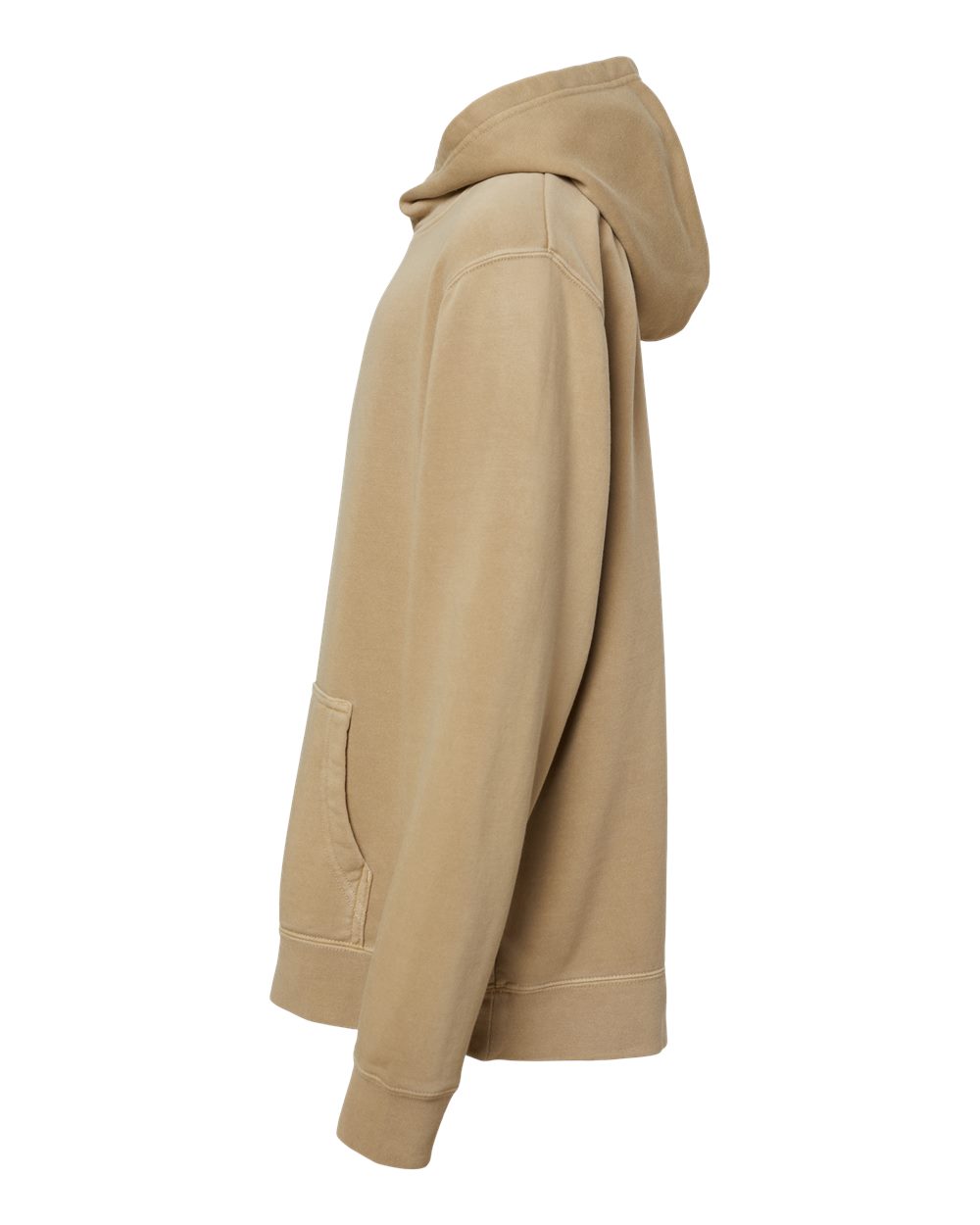 Left View of Pigment Sandstone Youth Midweight Pigment-Dyed Hooded Sweatshirt - PRM1500Y