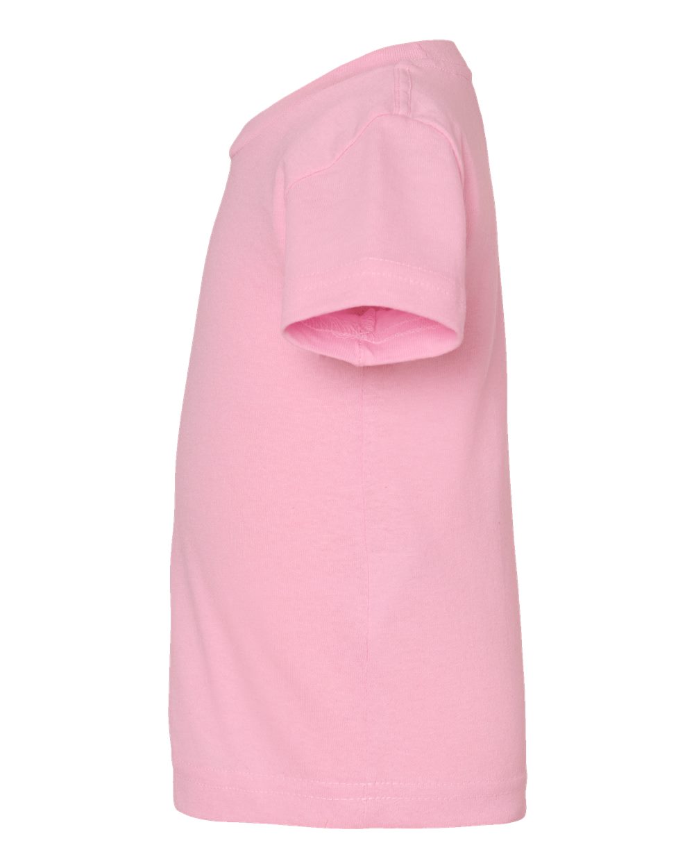 Left View of Pink Infant Cotton Jersey Tee - 3401