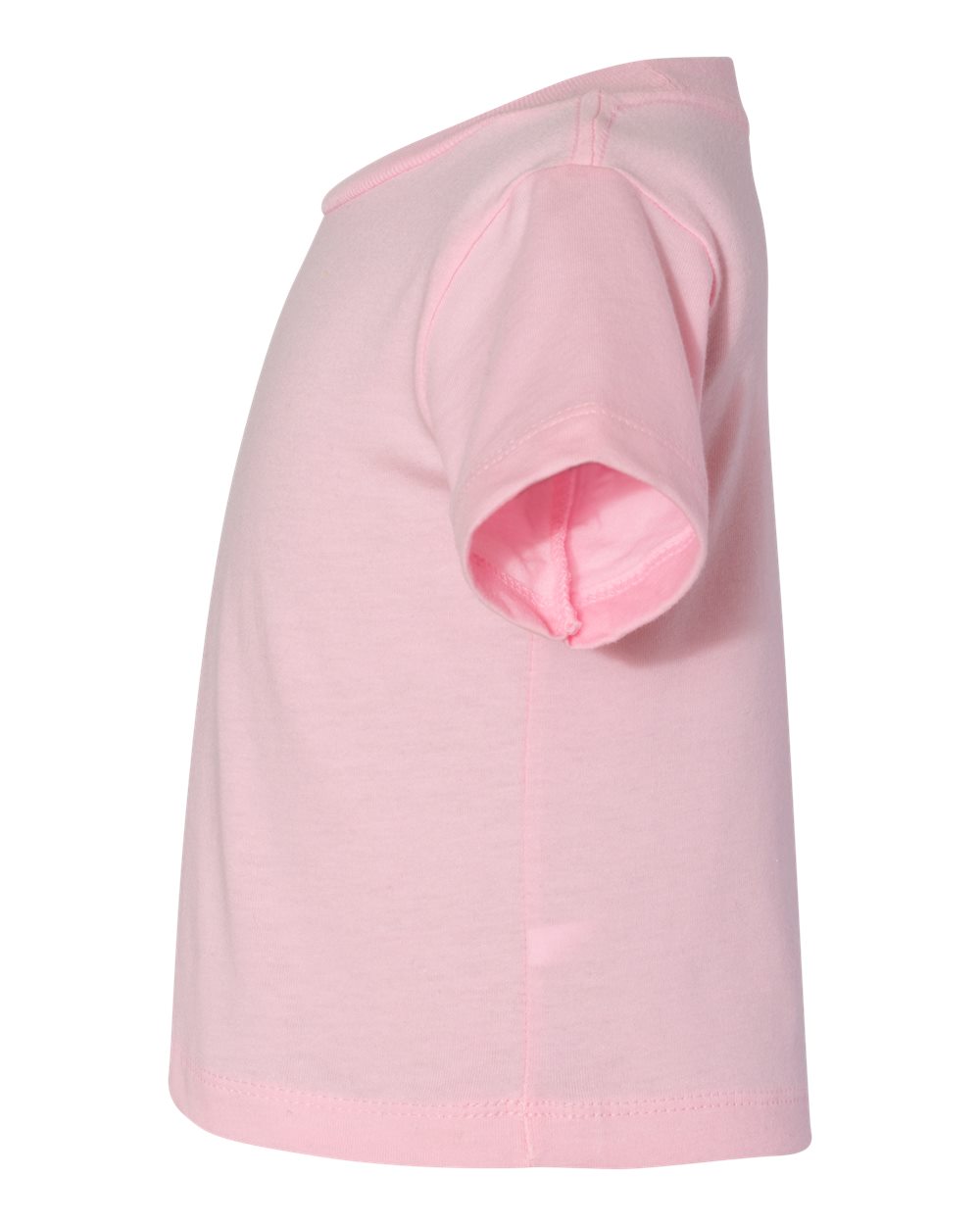 Left View of Pink Infant Jersey Tee - 3001B