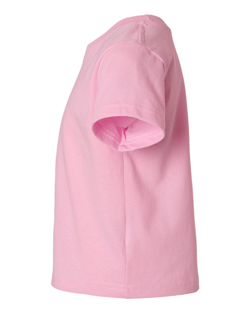 Left View of Pink Juvy Youth Short Sleeve T-Shirt - 3301J