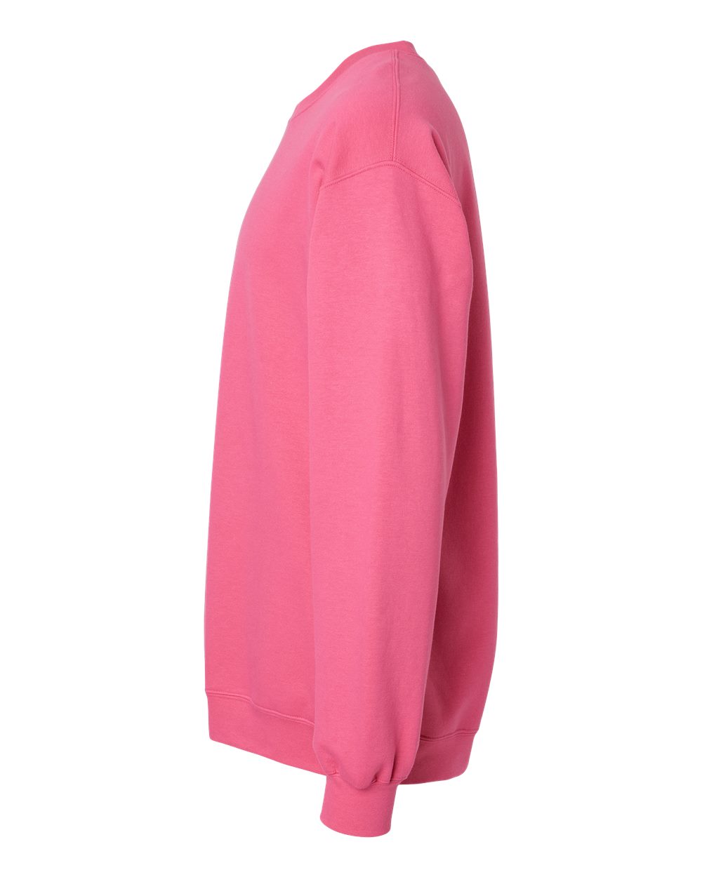 Left View of Pink Lemonade Softstyle® Midweight Crewneck Sweatshirt - SF000