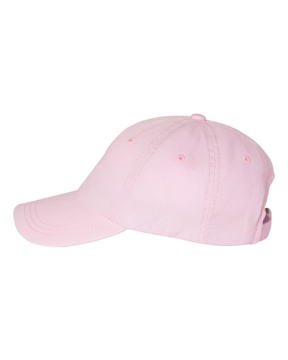 Left View of Pink Pigment-Dyed Cap - SP500