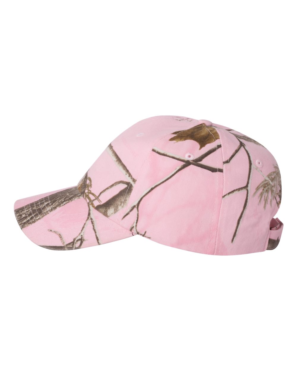Left View of Pink Realtree AP Women’s Specialty Licensed Camo Cap - SN20W