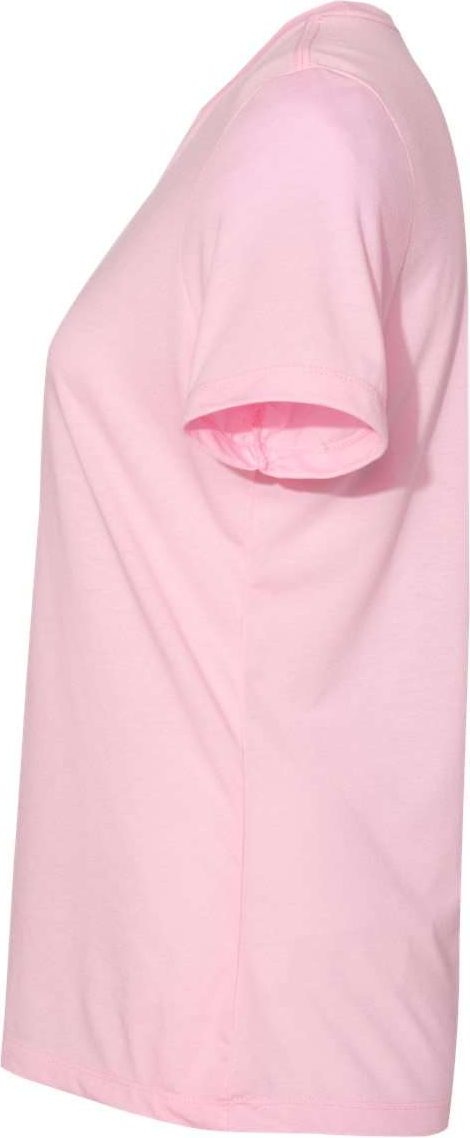 Left View of Pink Triblend Women’s Relaxed Fit Triblend Tee - 6413