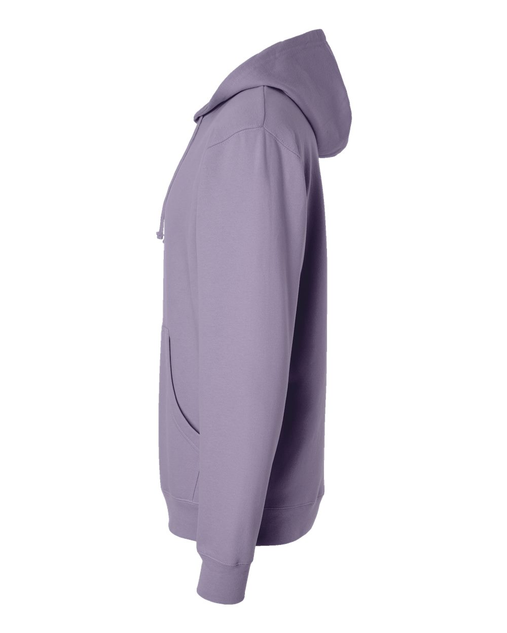 Left View of Plum Midweight Hooded Sweatshirt - SS4500