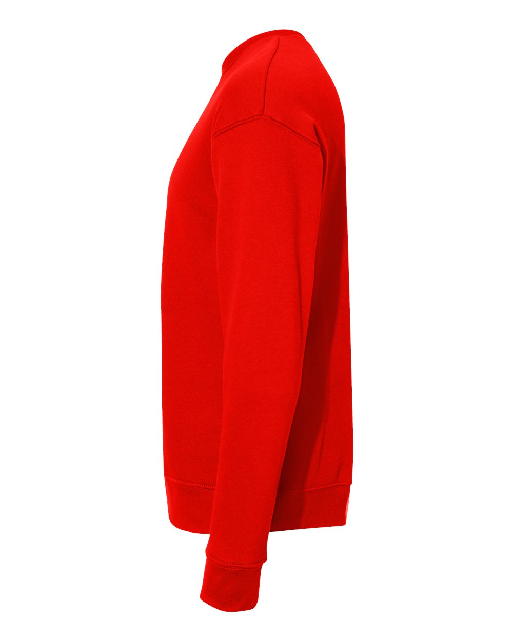 Left View of Poppy Sponge Fleece Drop Shoulder Crewneck Sweatshirt - 3945