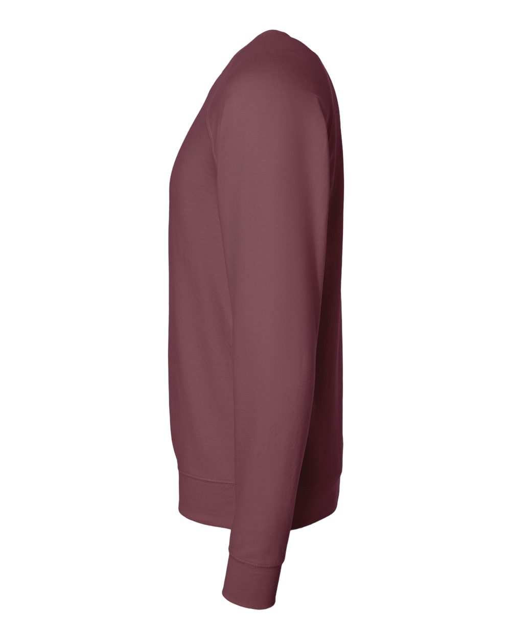 Left View of Port Icon Lightweight Loopback Terry Crewneck Sweatshirt - SS1000C