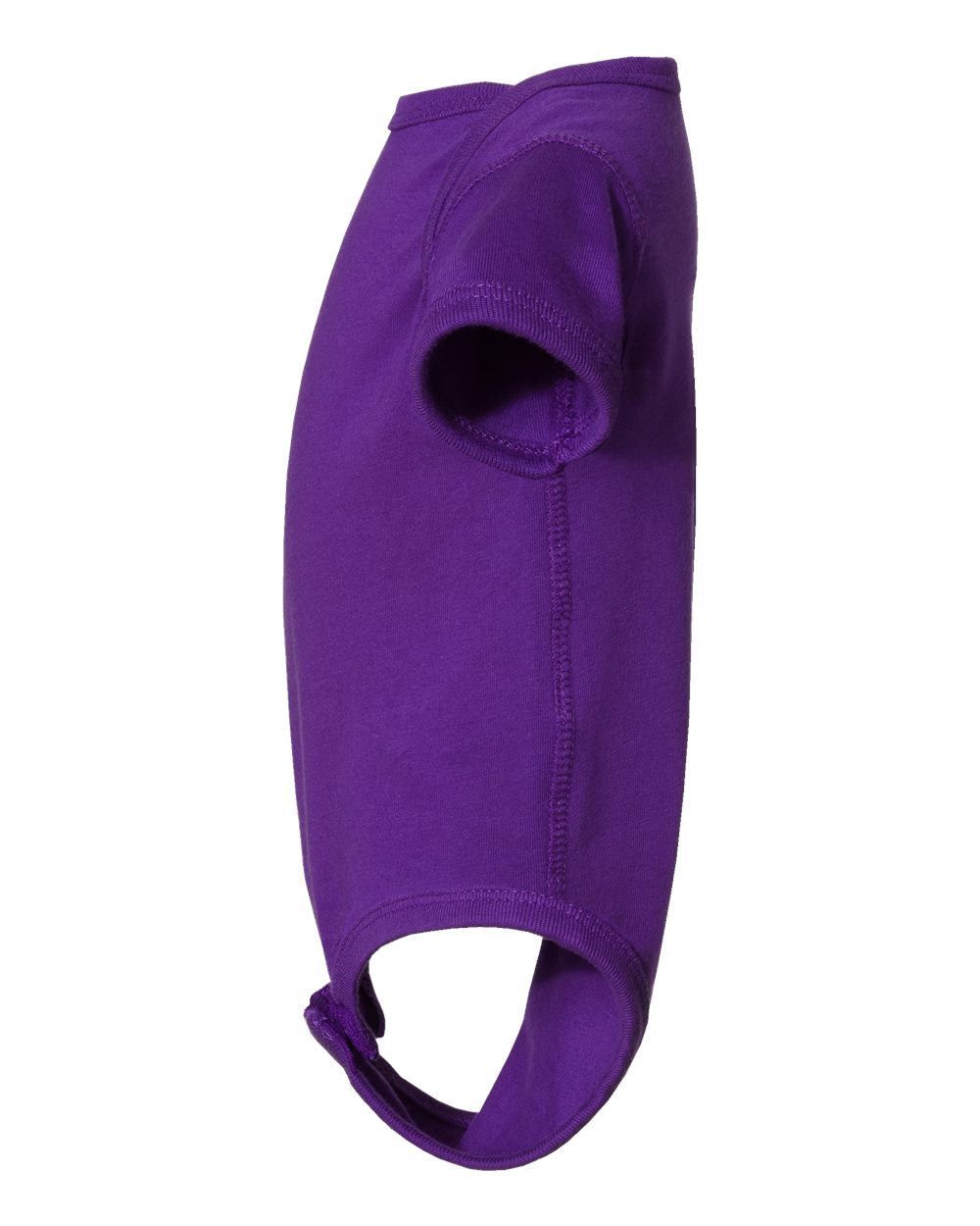 Left View of Pro Purple Infant Fine Jersey Bodysuit - 4424