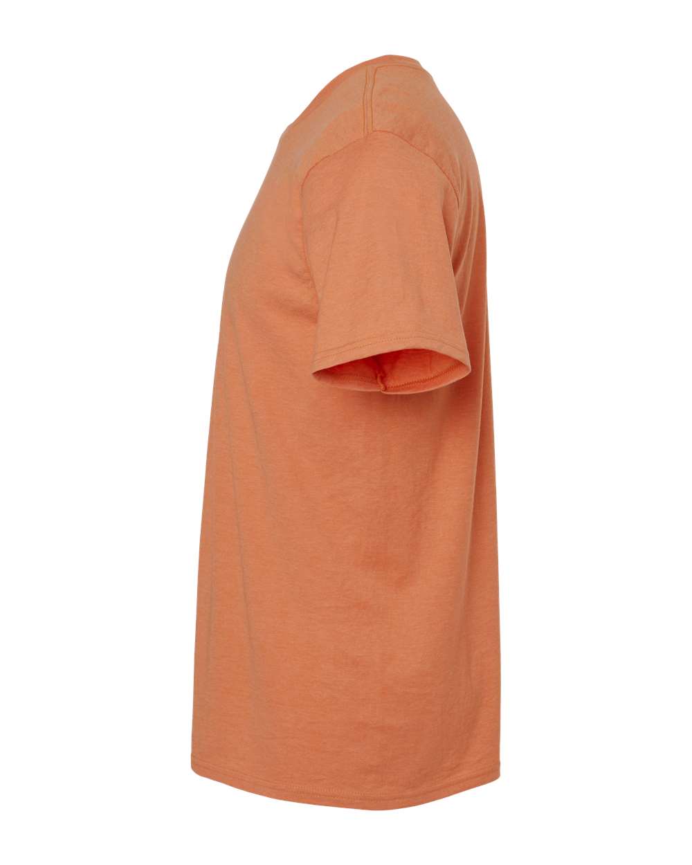 Left View of Pumpkin Heather Perfect-T T-Shirt - 4980