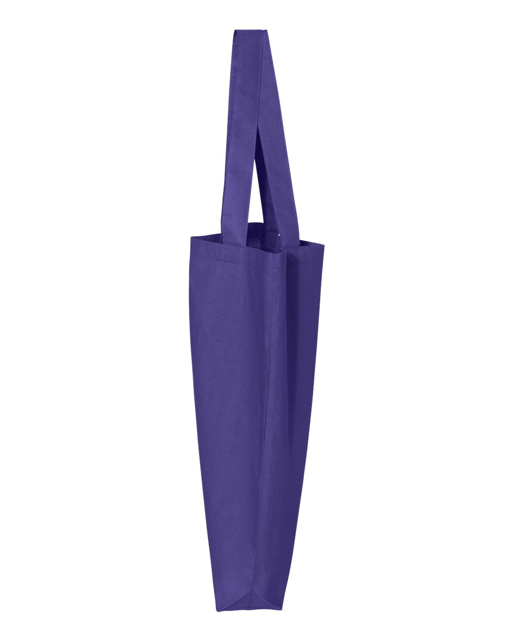 Left View of Purple 12L Economical Tote - QTBG