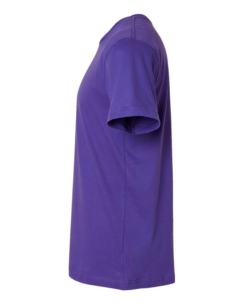 Left View of Purple Fine Jersey Tee - 6901