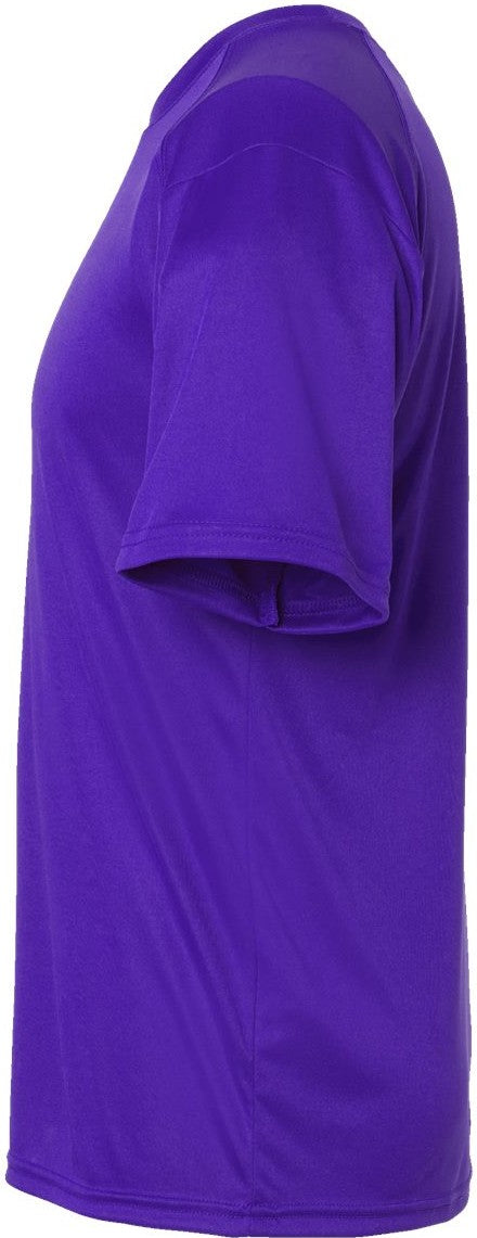 Left View of Purple Islander Performance T-Shirt - 200