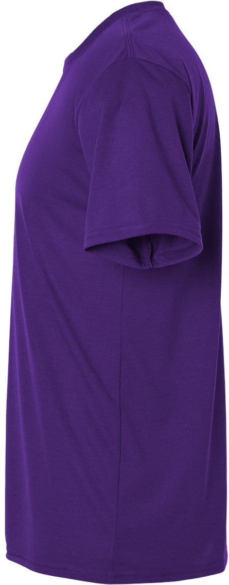 Left View of Purple Performance® T-Shirt - 42000