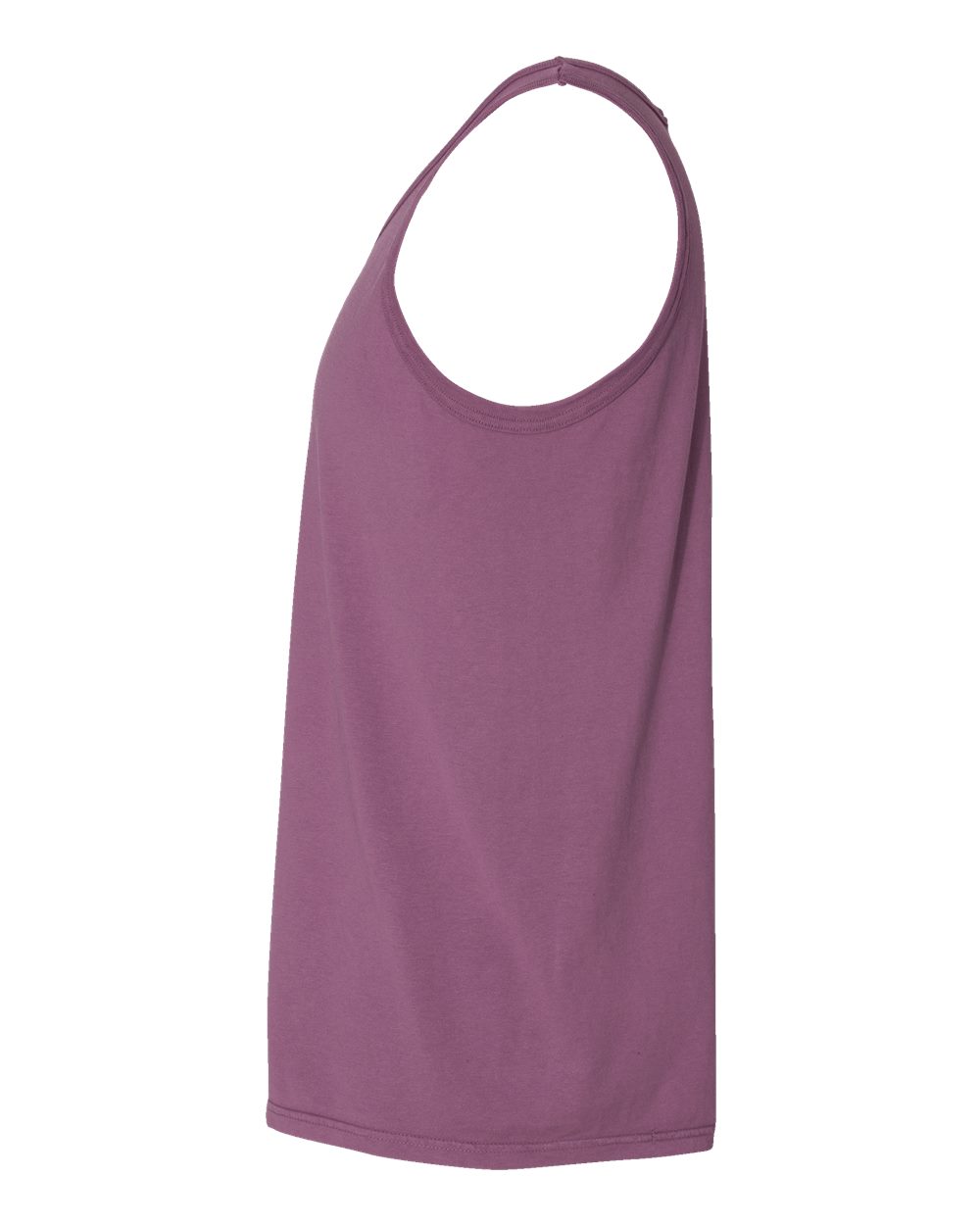 Left View of Purple Plum Raisin Garment-Dyed Unisex Tank Top - GDH300
