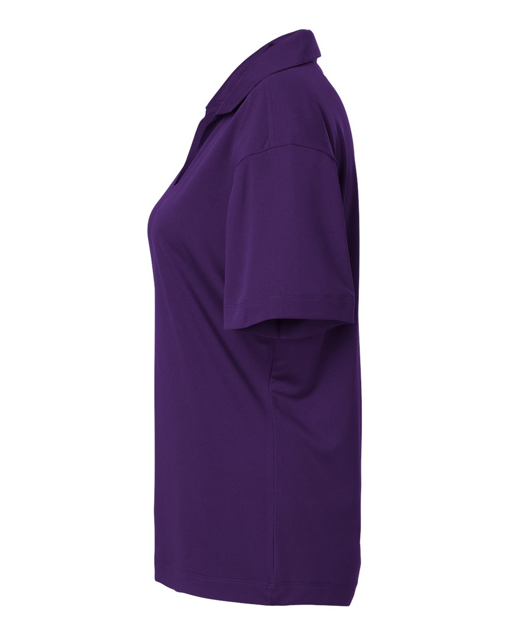 Left View of Purple Pro-Lock Women's Performance Polo - 41800L