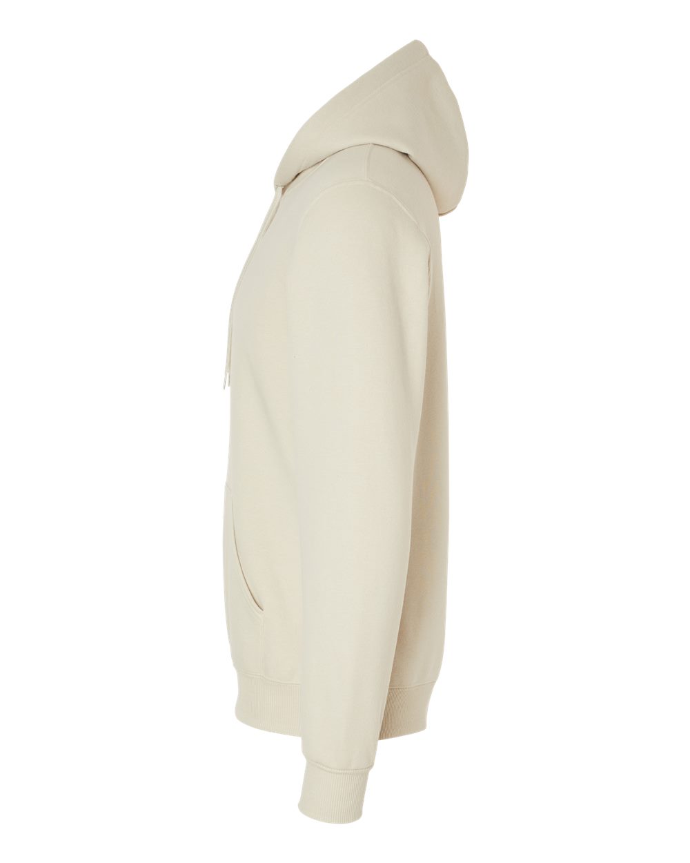 Left View of Putty Eco™ Premium Blend Ring-Spun Hooded Sweatshirt - 700MR