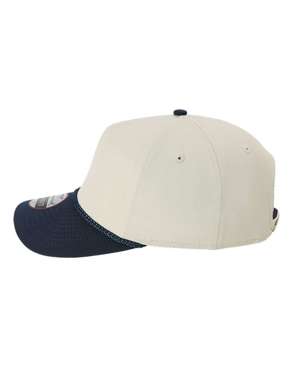 Left View of Putty/ Navy/ Navy The Wrightson Cap - 5054