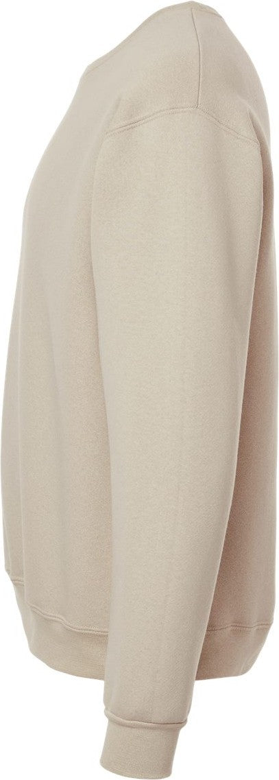 Left View of Putty Rugged Crewneck Sweatshirt - C12MR