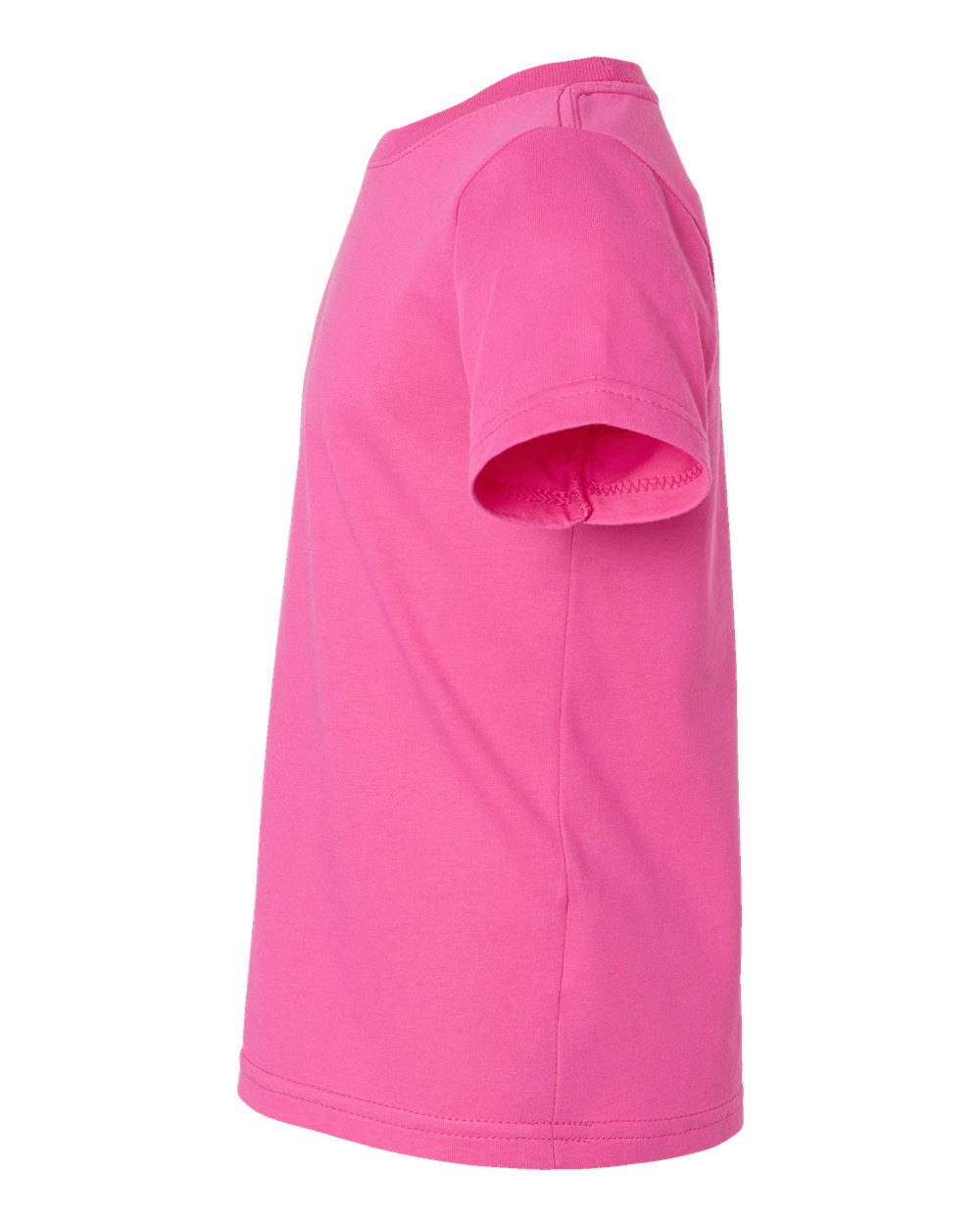 Left View of Raspberry Toddler Fine Jersey Tee - 3321