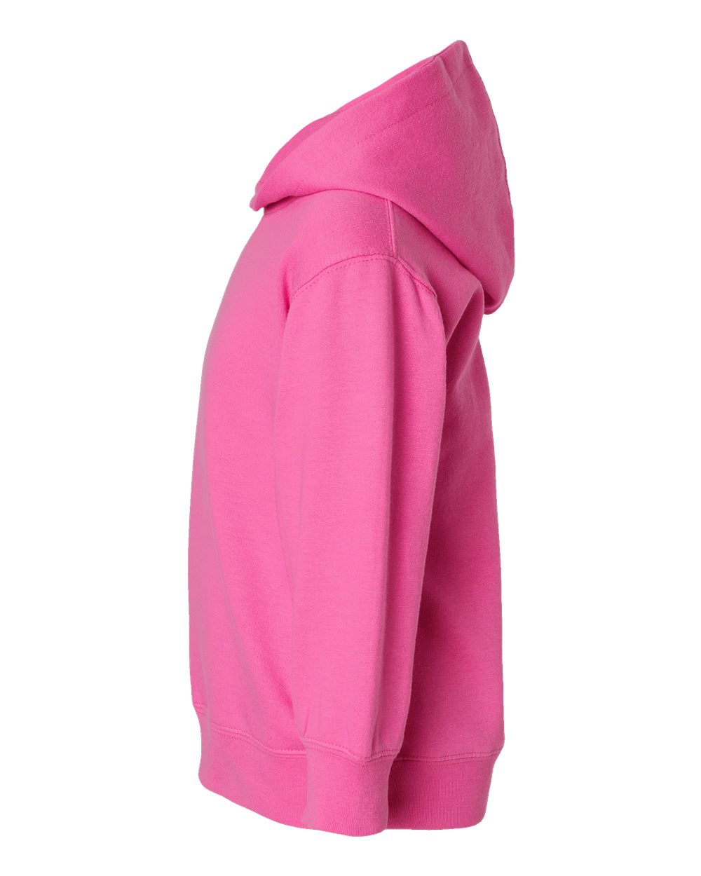 Left View of Raspberry Toddler Pullover Fleece Hoodie - 3326