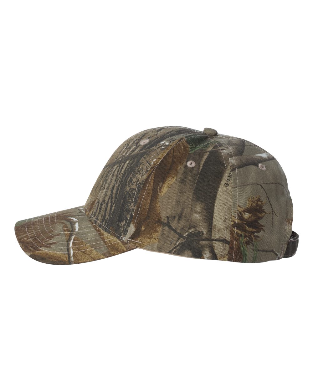 Left View of Realtree All Purpose Licensed Camo Cap - LC10