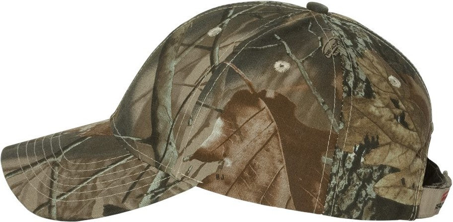Left View of Realtree Hardwood HD Licensed Camo Hook-and-Loop Cap - LC15V