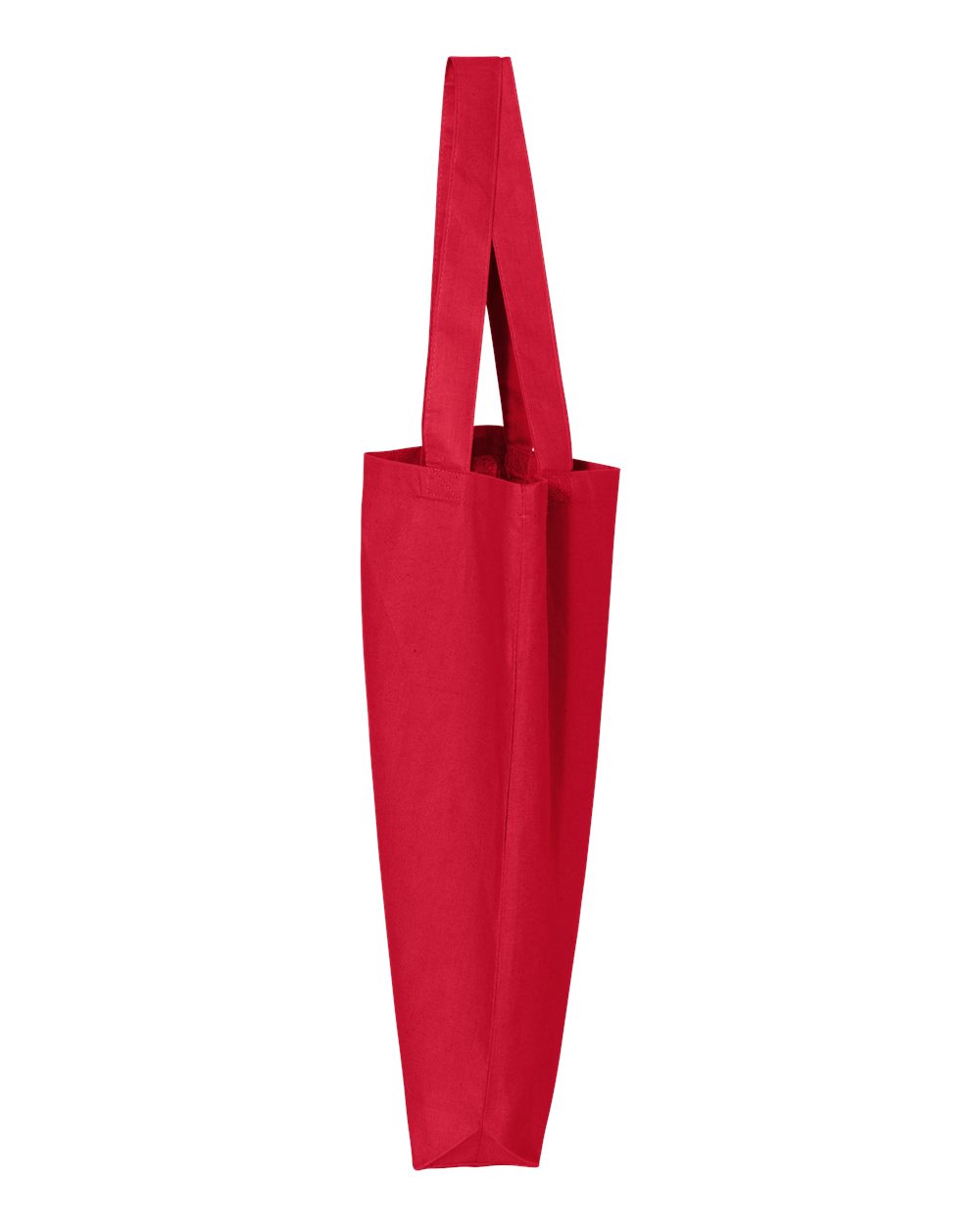 Left View of Red 12L Economical Tote - QTBG