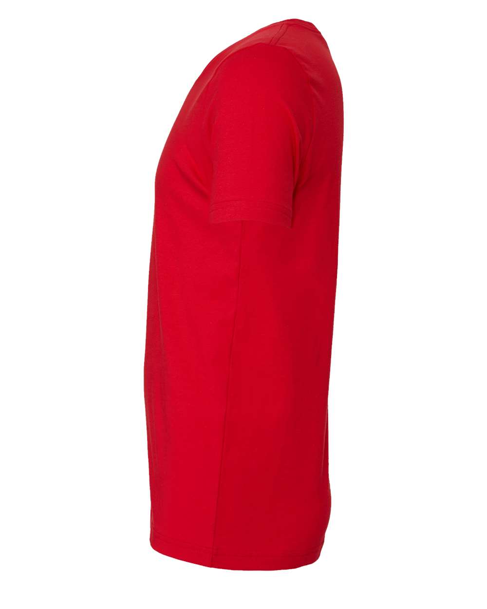 Left View of Red Jersey Tee - 3001