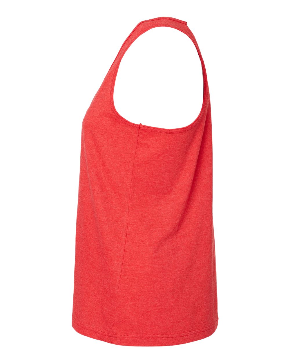 Left View of Red Mist Softstyle® Women’s CVC Racerback Tank Top - 64220LCVC