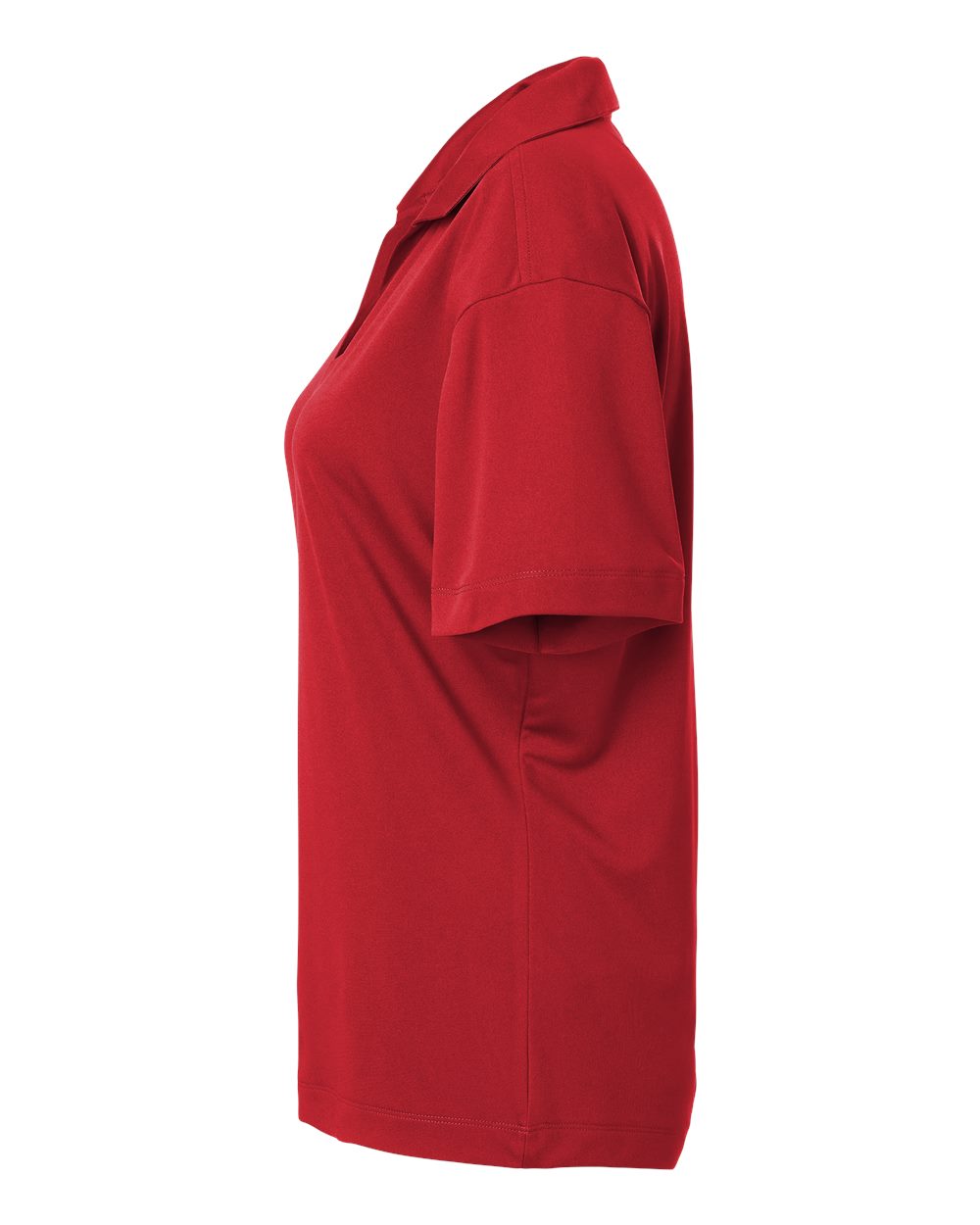 Left View of Red Pro-Lock Women's Performance Polo - 41800L