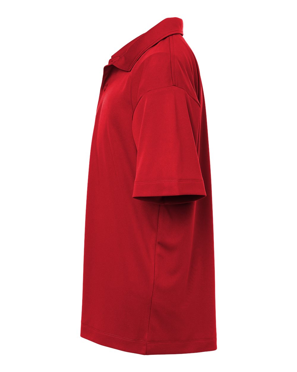 Left View of Red Pro-Lock Youth Performance Polo - 41800Y