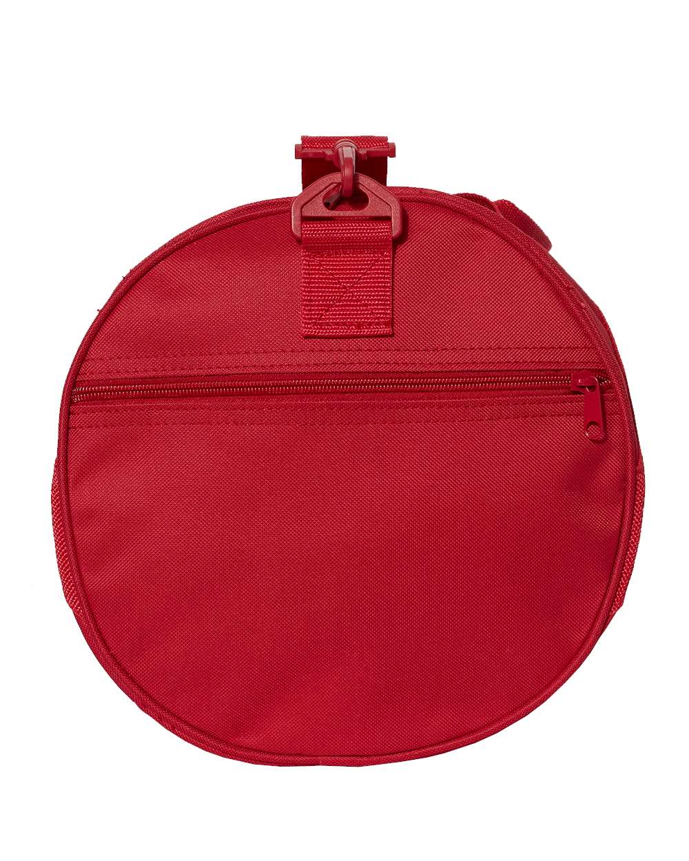 Left View of Red Recycled 18” Small Duffel Bag - 8805