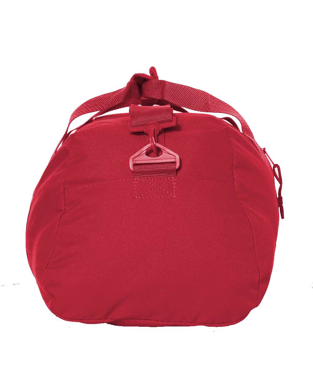 Left View of Red Recycled 23 1/2" Large Duffel Bag - 8806