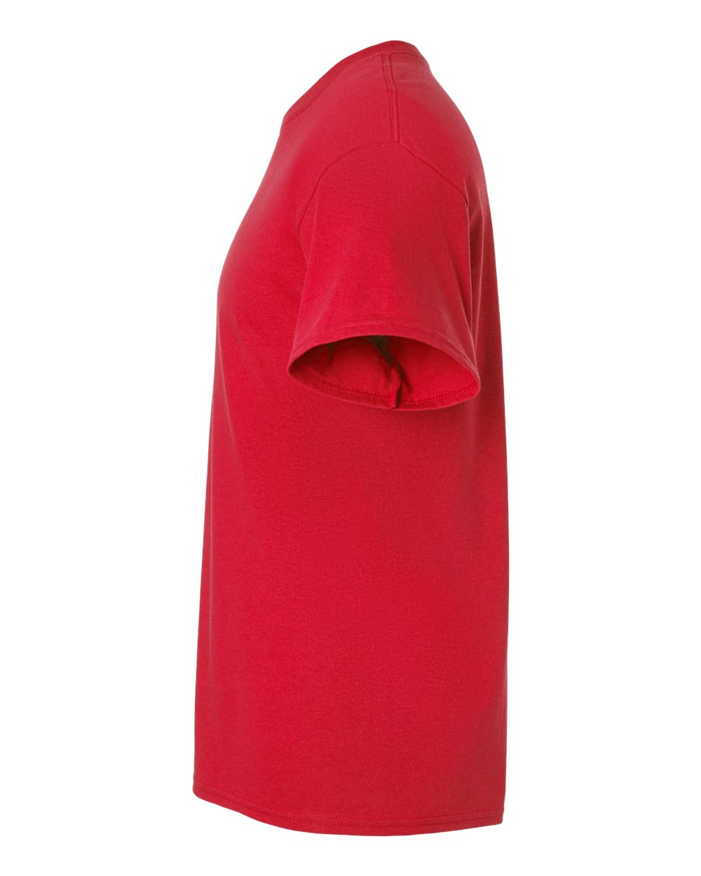 Left View of Red Ultra Cotton® Tall T-Shirt - 2000T