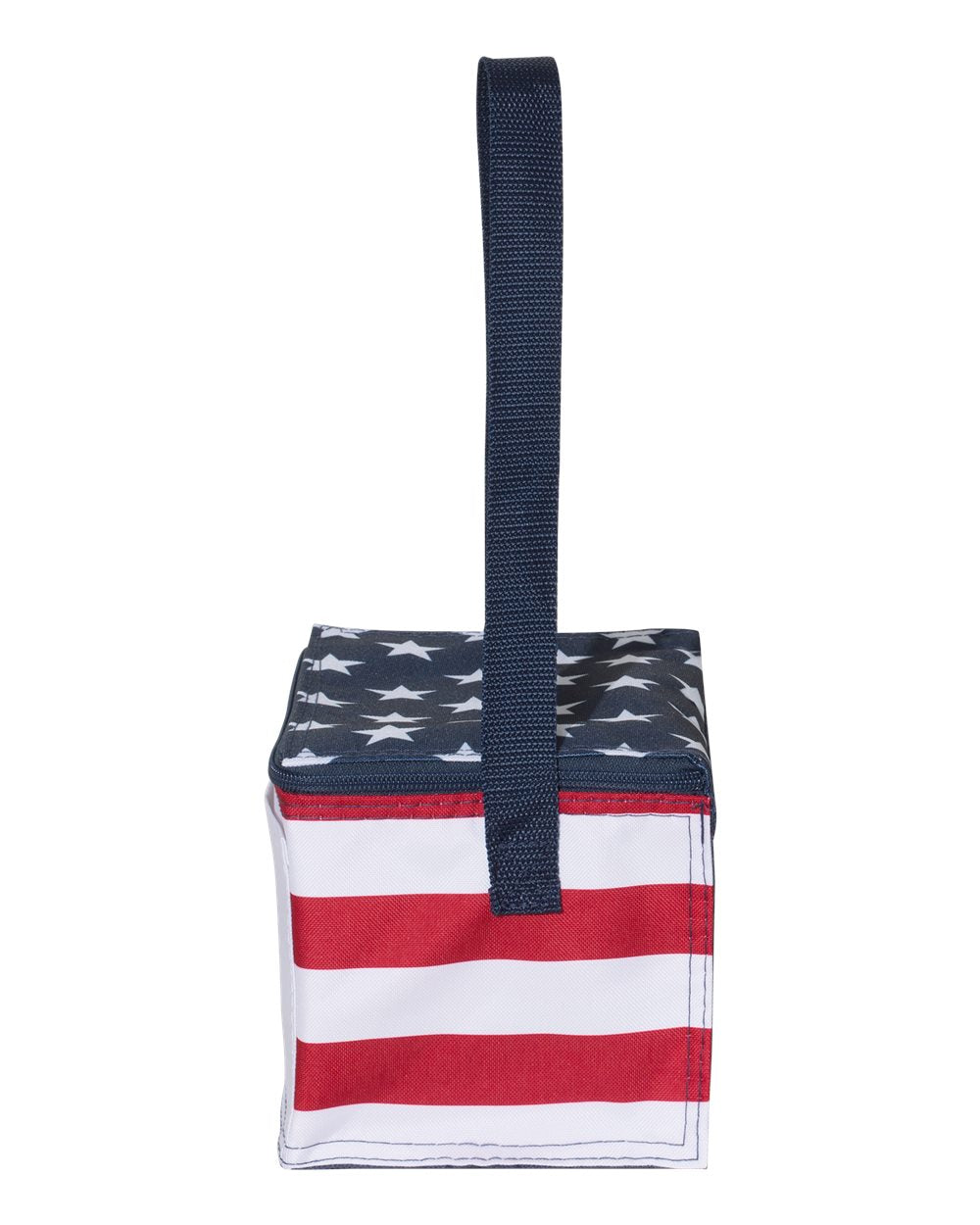 Left View of Red/ White/ Blue Americana Cooler - OAD5051